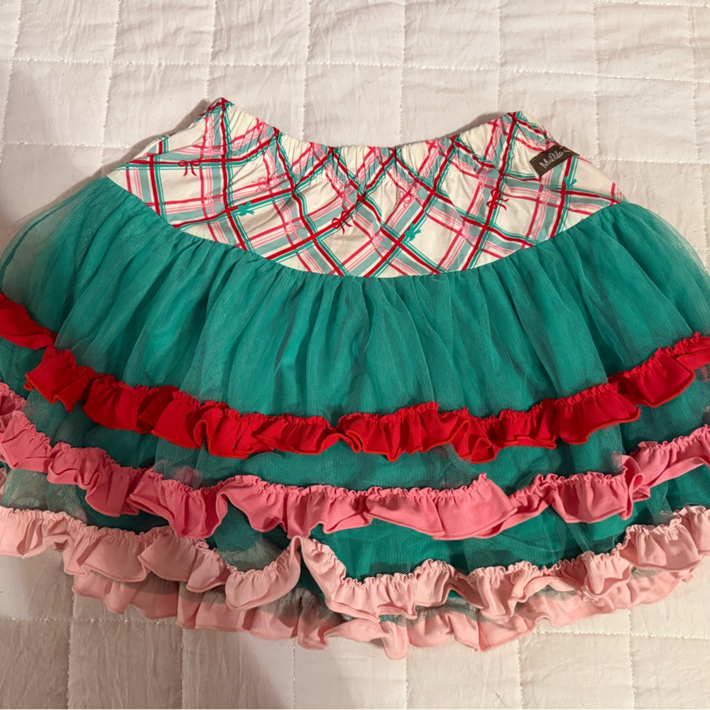 Matilda Jane- Christmas Ruffle Skirt